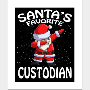 Santas Favorite Custodian Christmas Posters and Art